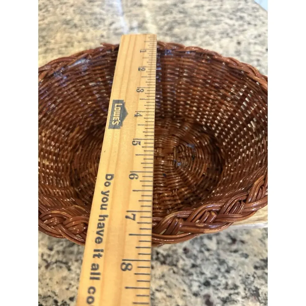 decorative wicker basket 9”